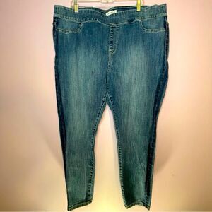 Lane Bryant High Rise Jegging Flex Magic Waistband Medium Wash Size 24